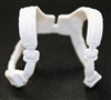 Male Vest: Shoulder Rig WHITE Version - 1:18 Scale Modular MTF Accessory for 3-3/4" Action Figures