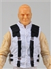 Male Vest: Model 86 Type WHITE Version - 1:18 Scale Modular MTF Accessory for 3-3/4" Action Figures