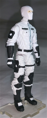 MTF Male Trooper with Balaclava Head WHITE "Ghost-Ops" Version BASIC - 1:18 Scale Marauder Task Force Action Figure