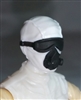 Male Head: Mask with Goggles & Breather WHITE with Black Version - 1:18 Scale MTF Accessory for 3-3/4" Action Figures