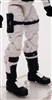 Male Legs: WHITE and BLACK Cloth Legs (NO Armor) -  Right AND Left Pair-NO WAIST-LEGS ONLY  - 1:18 Scale MTF Accessory for 3-3/4" Action Figures