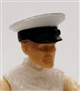 Headgear: Officer Cap "Dress Hat" WHITE Version - 1:18 Scale Modular MTF Accessory for 3-3/4" Action Figures