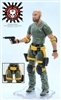 Belt with Drop Down Leg Holster: YELLOW with BLACK Version - 1:18 Scale Modular MTF Accessory for 3-3/4" Action Figures