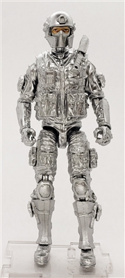 DELUXE MTF Male Trooper SILVER "Kronos-Ops" Version - 1:18 Scale Marauder Task Force Action Figure