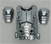 Male Vest: Armor Type SILVER Version - 1:18 Scale Modular MTF Accessory for 3-3/4" Action Figures