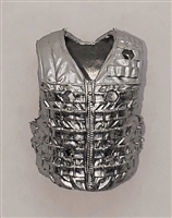 Male Vest: Tactical Type SILVER Version - 1:18 Scale Modular MTF Accessory for 3-3/4" Action Figures