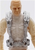 Male Vest: Harness Rig SILVER Version - 1:18 Scale Modular MTF Accessory for 3-3/4" Action Figures