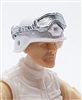 Headgear: Large Goggles SILVER Version - 1:18 Scale Modular MTF Accessory for 3-3/4" Action Figures
