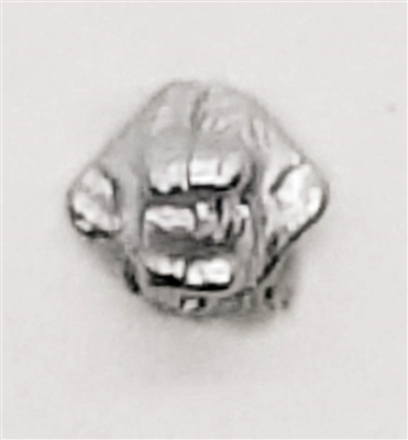 Headgear: Helmet Mounting Plug for NVG Goggles SILVER Version - 1:18 Scale Modular MTF Accessory for 3-3/4" Action Figures