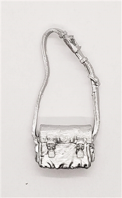 Satchel Case with Strap: SILVER Version - 1:18 Scale Modular MTF Accessory for 3-3/4" Action Figures