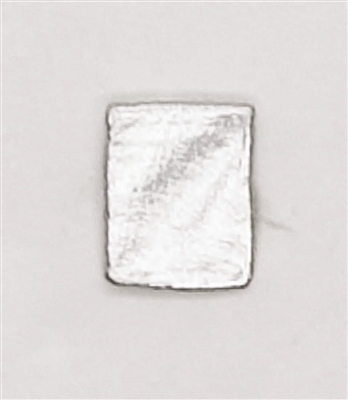 Blank "Smooth" Modular Panel: SILVER Version - 1:18 Scale MTF Accessory for 3 3/4 Inch Action Figures