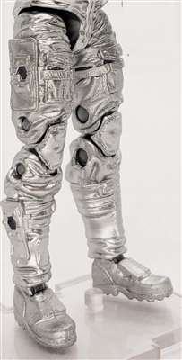 Male Legs: SILVER Cloth Legs (NO Armor) - Right AND Left Pair-NO WAIST-LEGS ONLY - 1:18 Scale MTF Accessory for 3-3/4" Action Figures