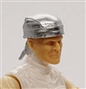 Headgear: "Do-Rag" Head Cover SILVER Version - 1:18 Scale Modular MTF Accessory for 3-3/4" Action Figures