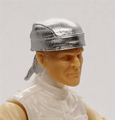 Headgear: "Do-Rag" Head Cover SILVER Version - 1:18 Scale Modular MTF Accessory for 3-3/4" Action Figures