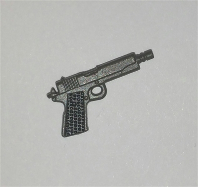 M1911a1 45 Caliber Automatic Pistol  GUN-METAL Version - 1:18 Scale Weapon for 3-3/4 Inch Action Figures