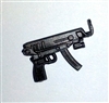 SKORPION Machine Pistol with Mag GUN-METAL Version - 1:18 Scale Weapon for 3-3/4 Inch Action Figures