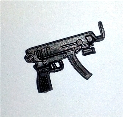 SKORPION Machine Pistol with Mag GUN-METAL Version - 1:18 Scale Weapon for 3-3/4 Inch Action Figures