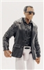 Male Short Lab Coat BLACK Version (no sleeves) - 1:18 Scale MTF Accessory for 3-3/4" Action Figures
