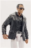 Male Short Lab Coat BLACK Version (no sleeves) - 1:18 Scale MTF Accessory for 3-3/4" Action Figures
