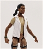 Female Long Vest WHITE Version - 1:18 Scale Modular MTF Valkyries Accessory for 3-3/4" Action Figures