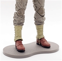 Marauder CDP Action Figure Stand (1) - GRAY with DIRT TEXTURE