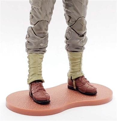 Marauder CDP Action Figure Stand (1) - DARK RED with DIRT TEXTURE