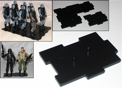 Marauder I.D.S. Action Figure Stands BLACK (10)- Set of 10 (TEN)