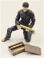 Ordinance Crate with Removable Lid and 3 Shells - 1:18 Scale Accessory for 3 3/4 Inch Action Figures