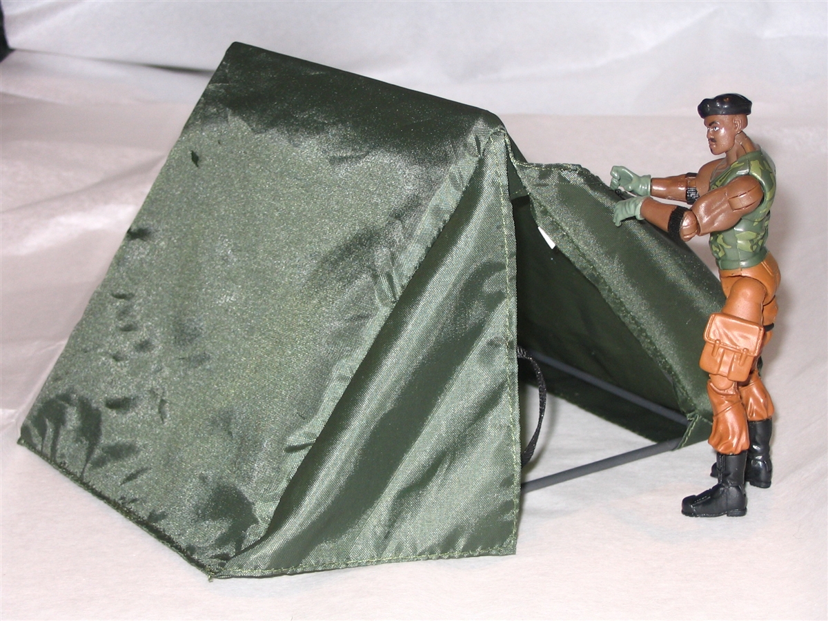 Diverse grote Oceaan Vertellen Nylon TENT with Frame & Flaps - 1:18 Scale Accessory for 3 3/4 Inch Action  Figures