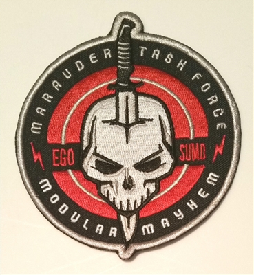 Marauder Task Force Logo Embroidered Iron-On 4 inch Cloth Patch