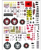 "MARV" Marauder Task Force Vehicle HUGE 7" x 10" Insigina Die-Cut Sticker Sheet - 1:18 Scale Accessories for 3 3/4 Inch Action Figures