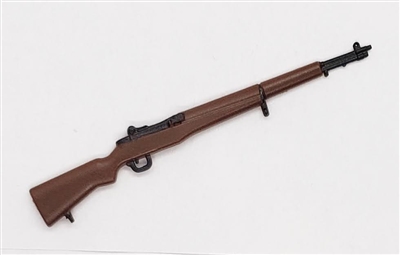 US M1 Garand Rifle BLACK & BROWN Version - 1:18 Scale Weapon for 3-3/4 Inch Action Figures
