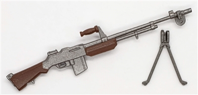 US BAR Automatic Rifle with Bipod - 1:18 Scale Weapon for 3-3/4 Inch Action Figures