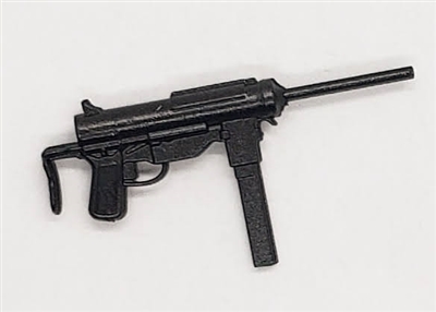 US M3 Grease Gun BLACK Version - 1:18 Scale Weapon for 3-3/4 Inch Action Figures