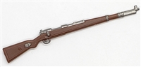 German Mauser K98k Rifle GUN-METAL & BROWN Version -1:18 Scale Weapon for 3-3/4 Inch Action Figures