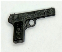 Russian Tokarev TT-33 Semi-Automatic Pistol BLACK Version  - 1:18 Scale Weapon for 3-3/4 Inch Action Figures