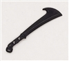 Curved Blade Machete - 1:18 Scale Weapons for 3 3/4 Inch Action Figures