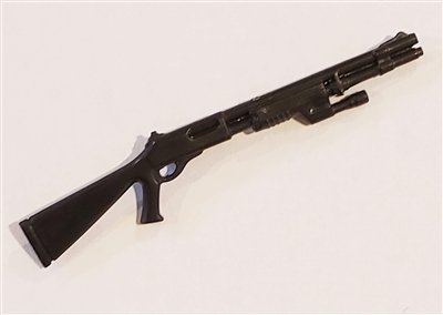 Tactical Shotgun with Flashlight - 1:18 Scale Weapon for 3-3/4 Inch Action Figures